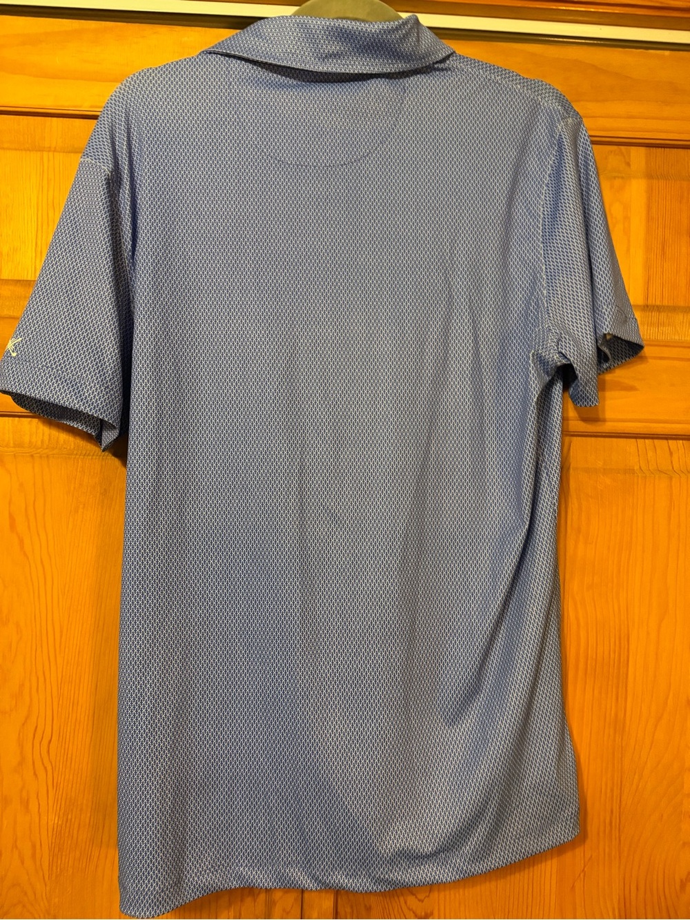 Kenneth Cole Light Blue Micro-Pattern Polo - Picture 6 of 8